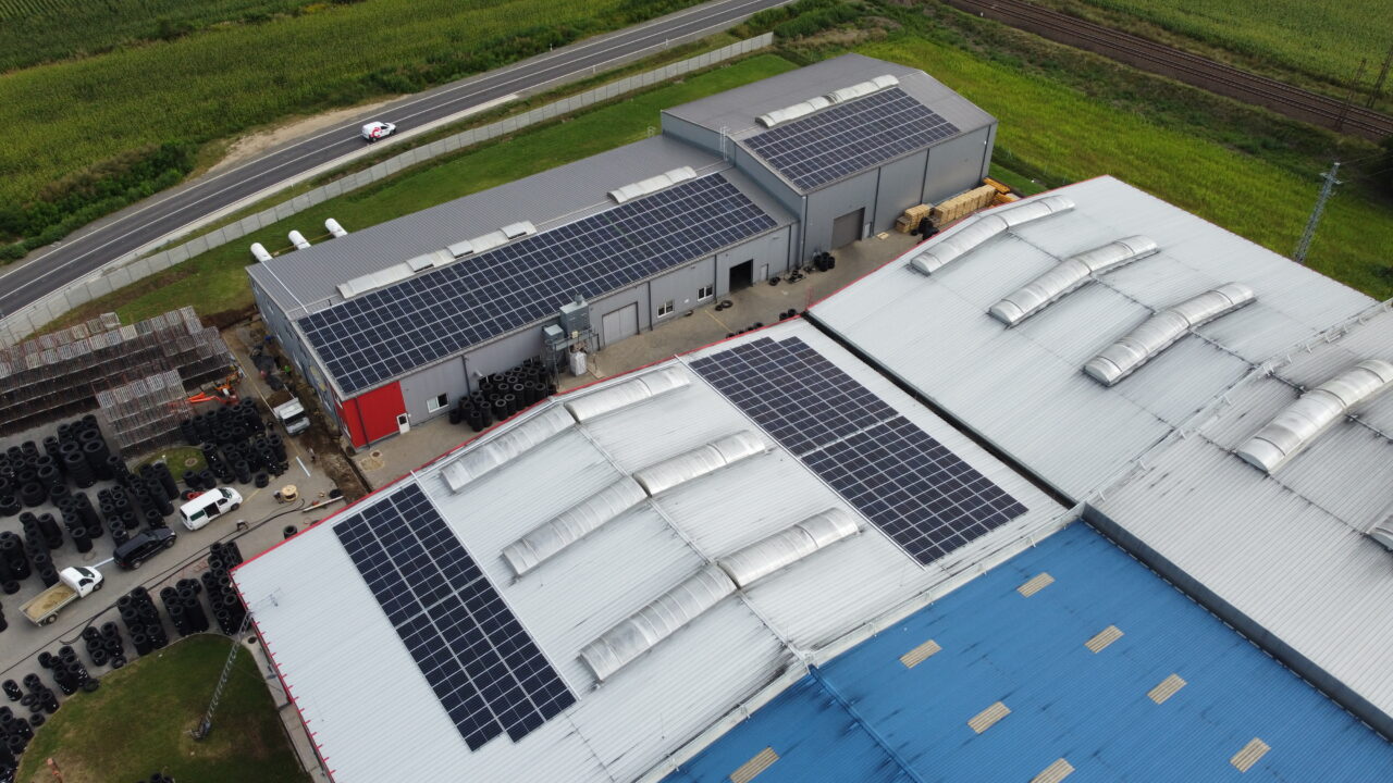 Ipari napelemes rendszer a Marso Kft. nyíregyházi telephelyén JA Solar modulokkal